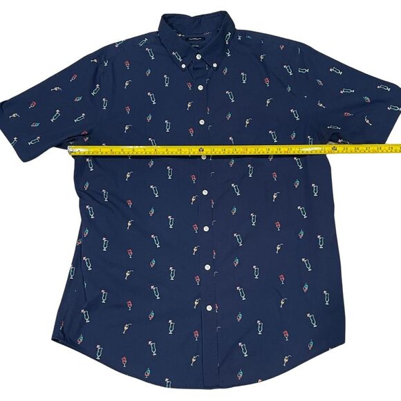 Croft & Barrow Men’s Tropical Drink Print Shirt – Size XLT - Picture 6 of 9